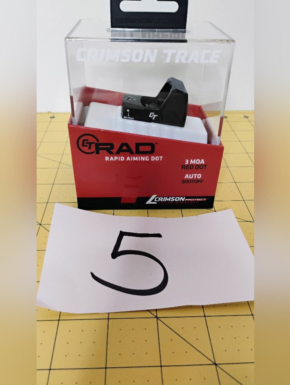 CRIMSON TRACE CT RAD RAPID AIMING DOT 3 MOA OPEN REFLEX RED DOT SIGHT